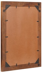 vidaXL Καθρέφτης με καθρέφτη Καφέ, ασημένιο 50 x 2.5 x 70 εκ