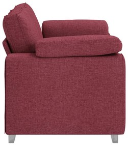 vidaXL Καναπές Κόκκινο 160 x 77 x 82 εκ ύφασμα