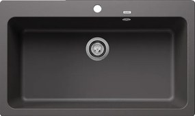Blanco Naya XL 9 - Νεροχύτης Κουζίνας Γρανίτη 86x51 - Rock Grey
