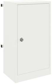 vidaXL γραμματοκιβώτιο Λευκό 30 x 23 x 55 εκ. Ατσάλι