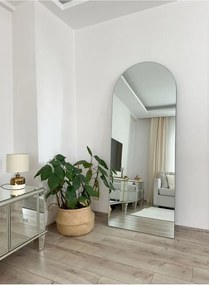 Stewehome Οβάλ επιδαπέδιος καθρέφτης χωρίς πλαίσιο Λευκό 180x70 cm
