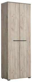 Έπιπλο Χολ Lorca σε Γκρί Δρύς - Μαύρο 67x40x195 εκ. 67x40x195 εκ.