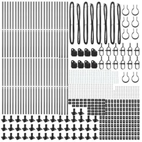 vidaXL Στύλος Περιφράξεων 52 pcs Ασημί 3.2 x 3.2 x 140 εκ Ατσάλι