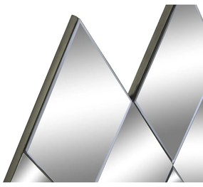 Τοίχο καθρέφτη DKD Home Decor Μαύρο Σύγχρονη Ρόμπος 120 x 2 x 80 cm