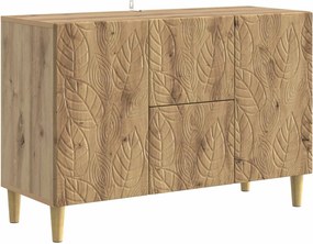 vidaXL Πλαϊνό γραφείο Artisan Δρυς 89 x 34,5 x 60 εκ.