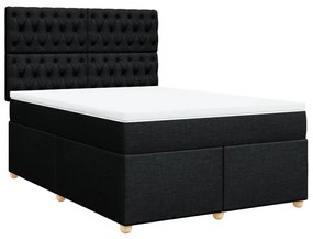 ΚΡΕΒΑΤΙ BOXSPRING ΜΕ ΣΤΡΩΜΑ ΜΑΥΡΟ 140X200 ΕΚ. ΥΦΑΣΜΑΤΙΝΟ 3291312