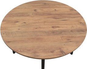 Τραπέζι Zeno Megapap χρώμα ακακίας Ø110x73,5εκ.