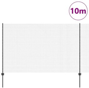 vidaXL Φράχτης με Στήλες. Γκρι 1.5 x 10 m Ατσάλι