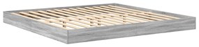 vidaXL Βιβλιοθήκη Κρεβατιού με κεφαλάρι Γκρι sonoma 180 x 200 cm