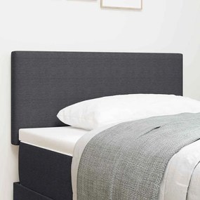 vidaXL Κεφαλάρι Σκούρο Γκρι 80 cm Υφασμάτινο Κορντουρά