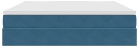 vidaXL Κρεβάτι με αποθηκευτικό χώρο και στρώμα με στρώμα Σκούρο Μπλε