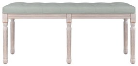 vidaXL Πάγκος Ανοιχτό Γκρι 110 x 40 x 49 εκ. Βελούδινος