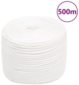 vidaXL Σχοινί Ναυτιλίας Όλο Λευκό 6 χιλ. 500 μ. από Πολυπροπυλένιο