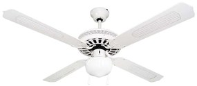 Ανεμιστήρας Οροφής με ένα φως ΛΕΥΚΟΣ 60watt Airfun 804604