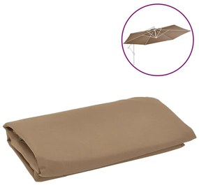 Ύφασμα Ανταλλακτικό για Κρεμαστή Ομπρέλα Taupe 350 εκ. 313815