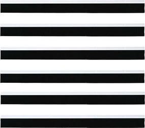 vidaXL Σφραγίδες πόρτας με βούρτσες που προσαρτώνται 6 pcs Λευκό