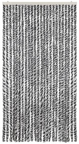 vidaXL Σήτα Εντόμων Γκρι/Μαύρη/Λευκή 100 x 220 εκ. από Σενίλ