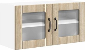 vidaXL Ραφιέρα τοίχου LUCCA Sonoma Δρυς 80 x 31 x 40 εκ