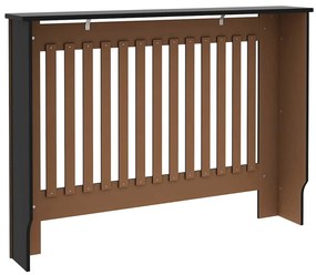 vidaXL Καπάκι Καλοριφέρ 2 pcs Μαύρο 112 x 19 x 81,5 εκ.