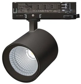 Σποτ Φωτιστικό Ράγας LED 25W 3000K IP20 Zambelis-S200-Μαύρο S200