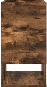 vidaXL End Table Καπνιστό Δρύς 30 x 30 x 56 εκ. Επεξεργασμένο ξύλο