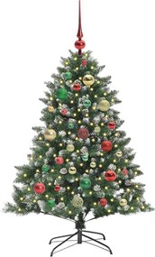 vidaXL Τεχνητό Χριστουγεννιάτικο Δέντρο με 150 LED Πράσινο 120 cm