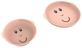 Παιδικό Σετ Φαγητού 2τμχ Matchstick Monkey Plate &amp; Bowl Dusty Pink