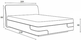 Σετ Κρεβατοκάμαρας ξύλινο NORDIC 160x200 DIOMMI 40-049