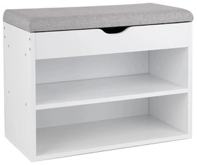HI Παπουτσοθήκη με Πάγκο και Μαξιλάρι 60 x 30 x 45 εκ.