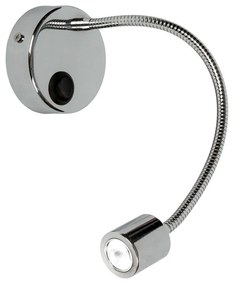 Φωτιστικό Τοίχου Με Διακόπτη Chrome VK/04023/C VKLed Aluminium