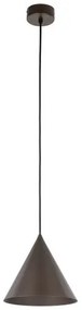 Κρεμαστό Φωτιστικό Οροφής 1xE27 Φ19cm Cono TK Lighting-10073-Καφέ 10073