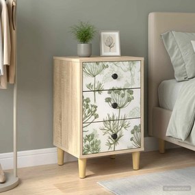 vidaXL Κομοδίνο GOTHA Sonoma Δρυς 36 x 33 x 60 εκ Επεξεργασμένο Ξύλο