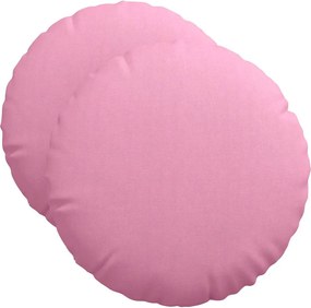 vidaXL Μαξιλάρια καθισμάτων 2 pcs Ροζ Ø50 x 19 εκ ύφασμα