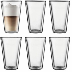 Σετ ποτηριών Bodum 400 ml Διαφανές Βοροπυριτικό γυαλί Λείο 6 Τεμάχια (x6)