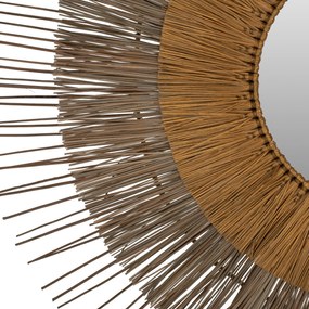 ΚΑΘΡΕΠΤΗΣ ΜΕ ΠΛΑΙΣΙΟ MENDONG GRASS Φ105εκ ΣΕ ΧΡΩΜΑ ΦΥΣΙΚΟ ΧΡΥΣΟ HM7798