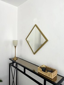 Stewehome Καθρέφτης Χρυσό Μεταλλικό Πλαίσιο 50x50 cm