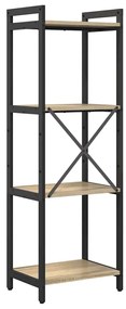 vidaXL Βιβλιοθήκη Sonoma Δρυς 40 x 30 x 118 εκ Επεξεργασμένο ξύλο