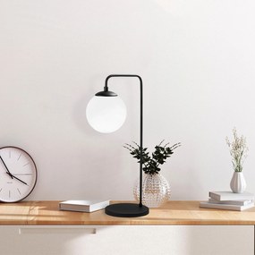 Φωτιστικό Επιτραπέζιο Μαύρο / Λευκό VIRAN 17x25x55