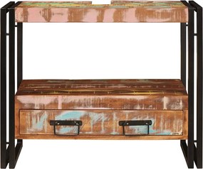 vidaXL Ντουλάπι νιπτήρα με συρτάρι Πολύχρωμο Στερεό Ανακτηθέν Ξύλο