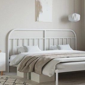 vidaXL Ανταλλακτικό κεφαλάρι Λευκό 200 εκ. Μεταλλικό