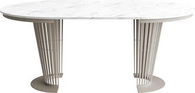 Τραπέζι Elantra Επεκτεινόμενο-Κασμίρ – Λευκό Μάρμαρο-Μήκος: 100 εκ.