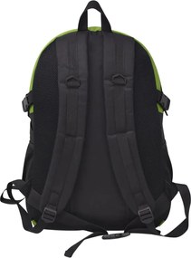 vidaXL Σακίδιο Πλάτης Μαύρο και Πράσινο 40 Λίτρων