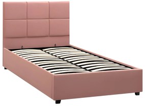 Κρεβάτι Μονό ArteLibre CLOUDREST Σάπιο Μήλο Ύφασμα 214x127.5x109cm (Στρώμα 120x200cm)