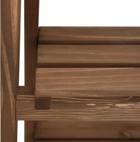 vidaXL Ραφιέρα Φυτών Τριώροφη με Πίνακα 40 x 30 x 90εκ από Μασίφ Ελάτη