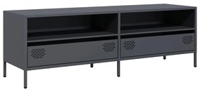 vidaXL Έπιπλο Τηλεόρασης Ανθρακί 135x39x43,5 εκ. Ατσάλι Ψυχρής Έλασης