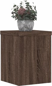 vidaXL Βάσεις Φυτών 2 Τεμ. Καφέ Δρυς 15x15x20 εκ. Επεξεργασμένο Ξύλο