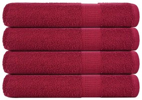 Πετσέτες FROGN 4 τεμ. Μπορντό 100x200 εκ. 360 γρ./μ²