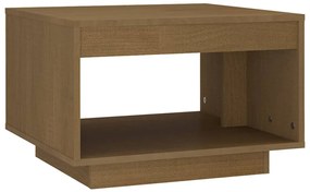 vidaXL Τραπεζάκι Σαλονιού Καφέ Μελί 50x50x33,5 εκ. Μασίφ Ξύλο Πεύκου