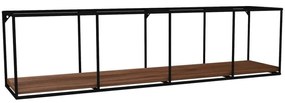 Ραφιέρα Τοίχου Miray 835PUQ1616 120x30x30cm Walnut-Black