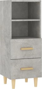 vidaXL Ντουλάπι Γκρι Σκυροδέματος 34,5x34x90 εκ. Επεξεργασμένο Ξύλο